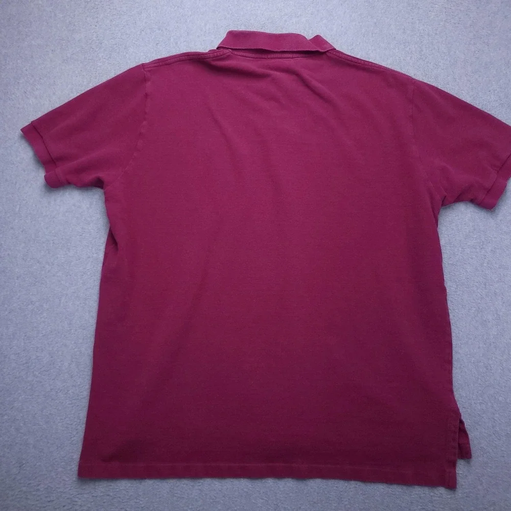 Polo Ralph Lauren Polo Shirt Mens 2XL Pink‎ Solid Cotton Pony Logo Casual Top